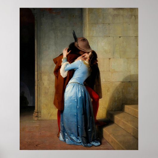 Poster Le baiser de Francesco Hayez (Devant)