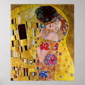 Poster Le baiser de Gustav Klimt (Devant)