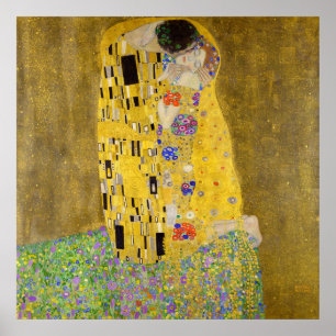 Poster Le baiser de Gustav Klimt