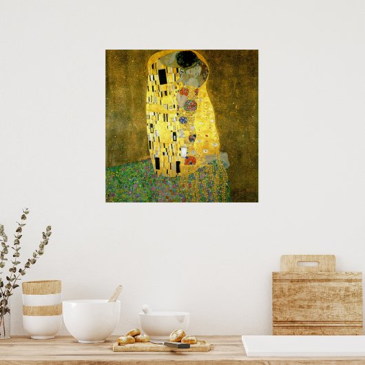 Poster Le baiser de Gustav Klimt (Cuisine)