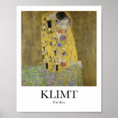 Poster Le baiser de Gustav Klimt (Devant)