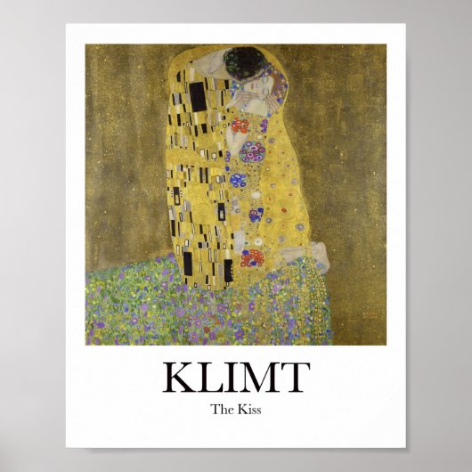 Poster Le baiser de Gustav Klimt (Devant)