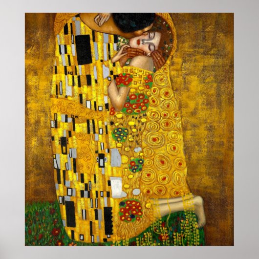 Poster Le Baiser De Gustav Klimt (Devant)