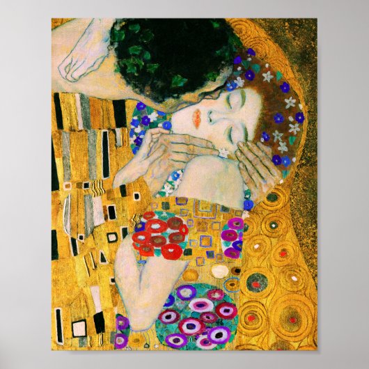 Poster Le baiser de Gustav Klimt (Devant)