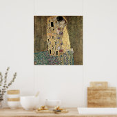 Poster Le baiser de Gustav Klimt (vers 1908) (Cuisine)