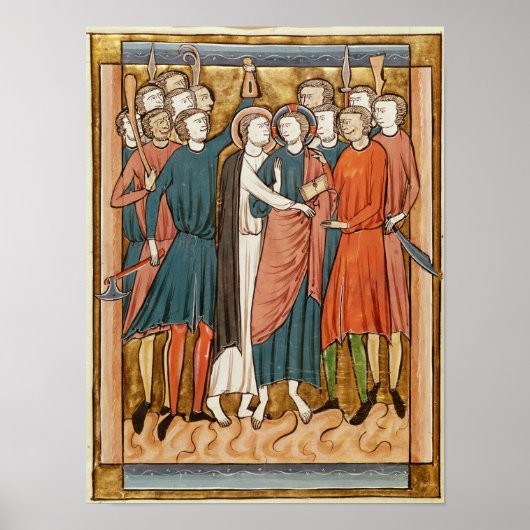 Poster Le baiser de Judas, Psautier à l'usage de Paris (Devant)