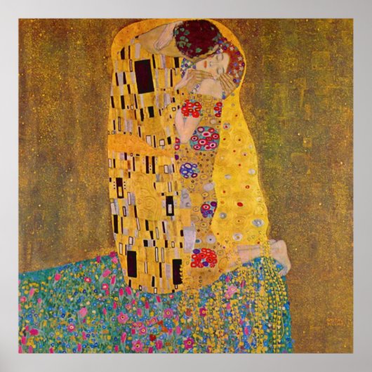 Poster Le baiser de Klimt (Devant)