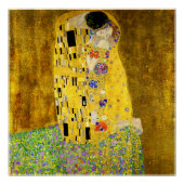Poster Le baiser de Klimt (Devant)