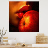 Poster Le Baiser de Nectarine – Un Portrait Intime (Cuisine)