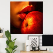 Poster Le Baiser de Nectarine – Un Portrait Intime (Bureau à domicile)