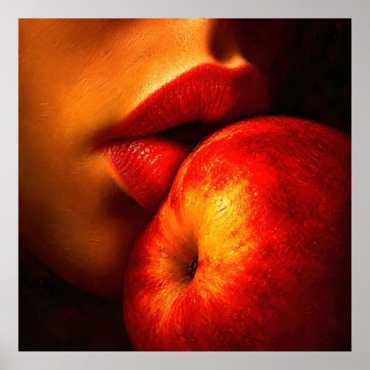 Poster Le Baiser de Nectarine – Un Portrait Intime (Devant)