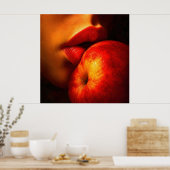 Poster Le Baiser de Nectarine – Un Portrait Intime (Cuisine)