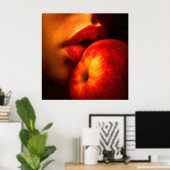 Poster Le Baiser de Nectarine – Un Portrait Intime (Bureau à domicile)
