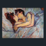 Poster Le baiser de Toulouse Lautrec<br><div class="desc">The Kiss by Toulouse Lautrec Il s'agit d'une reproduction de qualité du tableau "In Bed-The Kiss" réalisé par le post-impressionniste Henri De Toulouse-Lautrec en 1892. Veuillez noter : Nous vous suggérons le papier semi-brillant ou mieux pour une impression d'affiche de qualité qui sera dernière pendant des années.</div>