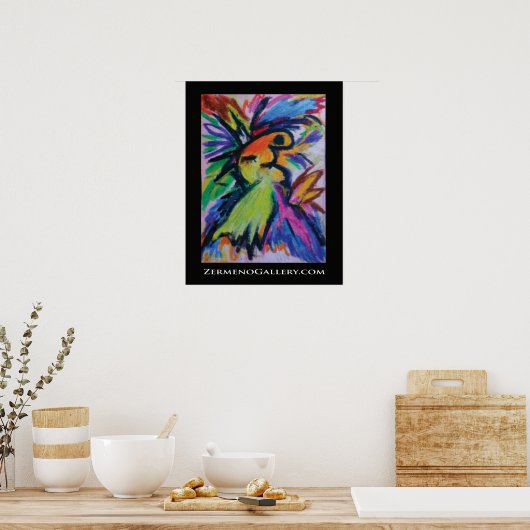 Poster "Le baiser" de ZermenoGallery.com (Cuisine)