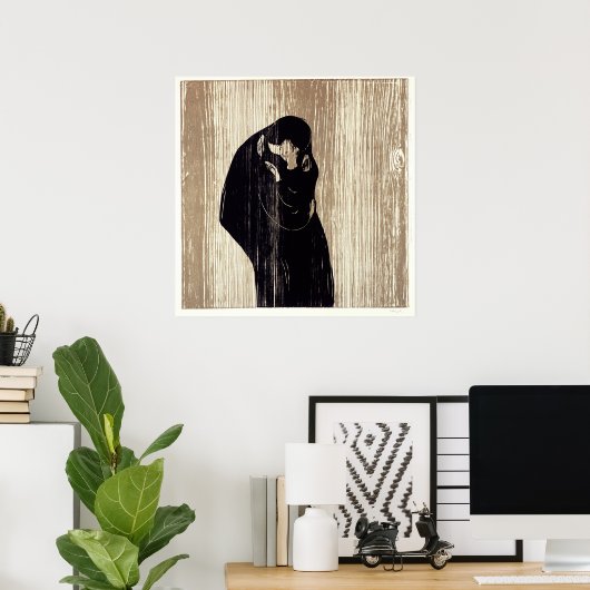 Poster Le baiser d'Edvard Munch, (Bureau à domicile)