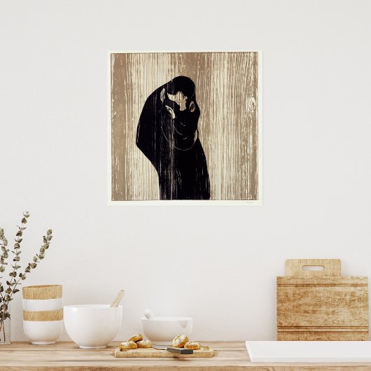 Poster Le baiser d'Edvard Munch, (Cuisine)