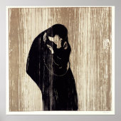 Poster Le baiser d'Edvard Munch, (Devant)