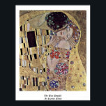 Poster Le Baiser (Détail) De Gustav Klimt<br><div class="desc">Le Baiser (Détail) De Gustav Klimt. Le Chef-D'Oeuvre Kiss (Détail) De Gustav Klimt. Gustav Klimt : Peintre Symboliste Autrichien Et L'Un Des Membres Les Plus Importants Du Mouvement De La Sécession De Vienne.Ses Principales Oeuvres Comprennent Peintures,  Murales,  Croquis Et Autres Objets D'Art.</div>