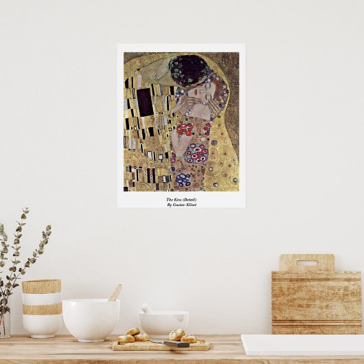 Poster Le Baiser (Détail) De Gustav Klimt (Cuisine)
