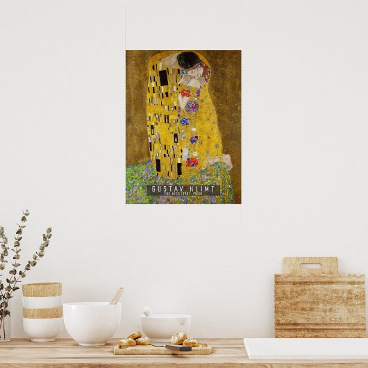 Poster Le baiser - Gustav Klimt (Cuisine)