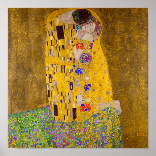 Poster Le baiser | Gustav Klimt | (Devant)