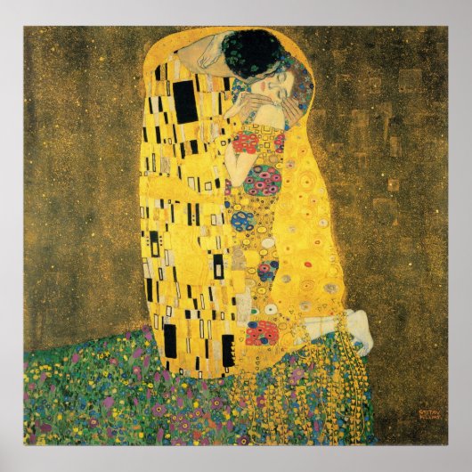 Poster Le baiser - Gustav Klmit (Devant)