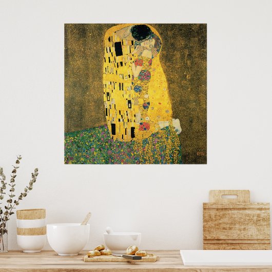 Poster Le baiser - Gustav Klmit (Cuisine)