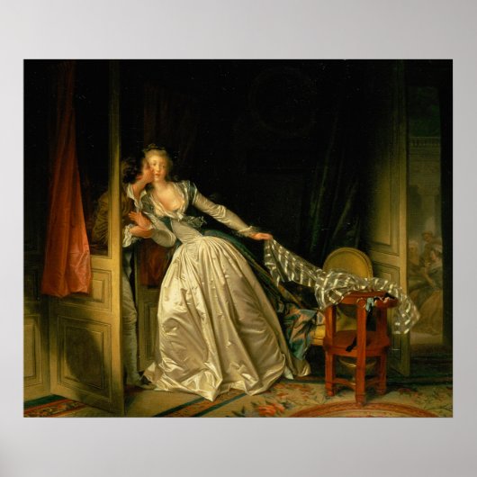 Poster Le Baiser volé Fragonard (Devant)