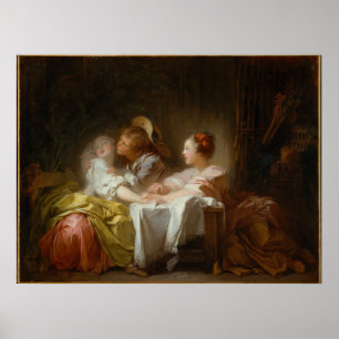 Poster Le baiser volé - Fragonard Romantic Art