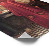 Poster Le bal de cristal par Waterhouse (Coin)