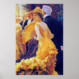 Poster Le Bal ~ James Tissot ~ Belle toile d'art Imprimer