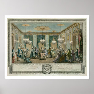 Poster Le bal vestimentaire du soir à la maison de Monsie