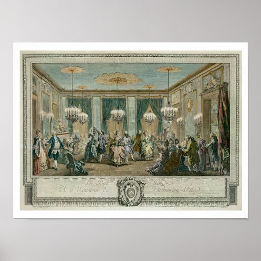 Poster Le bal vestimentaire du soir à la maison de Monsie (Devant)
