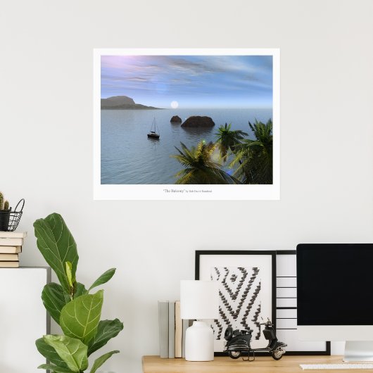 Poster Le Balcon (Bureau à domicile)