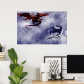 Poster Le ballet des dragons - (Bureau à domicile)