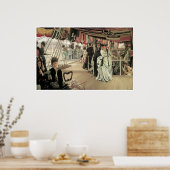 Poster Le ballon sur Shiboard, James Tissot (Cuisine)