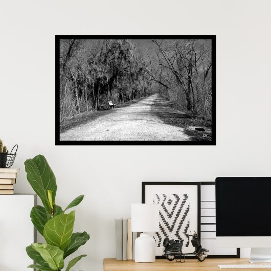 Poster Le banc (Bureau à domicile)