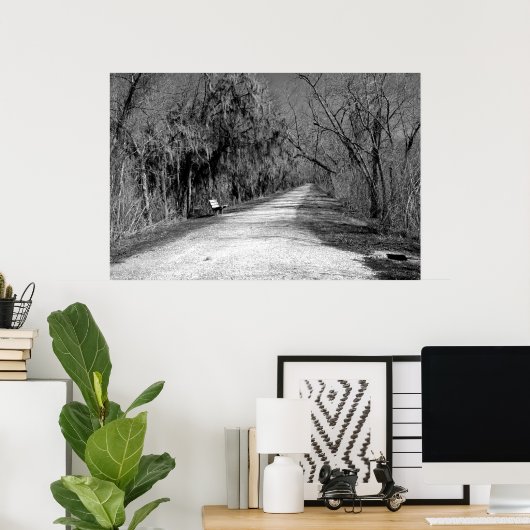 Poster Le banc (Bureau à domicile)