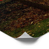 Poster Le Banc D'Automne (Coin)