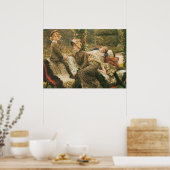 Poster Le Banc du jardin James Tissot Art (Cuisine)