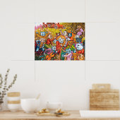 Poster Le Band Joue, Louis Wain (Cuisine)