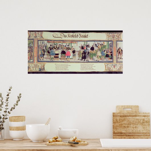 Poster Le Banquet impérial : une scène (Cuisine)