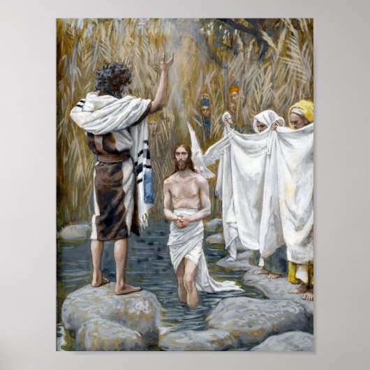 Poster "Le baptême de Jésus" - par James Tissot (Devant)