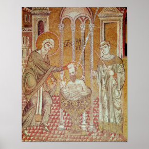 Poster Le baptême de St Paul par Ananias