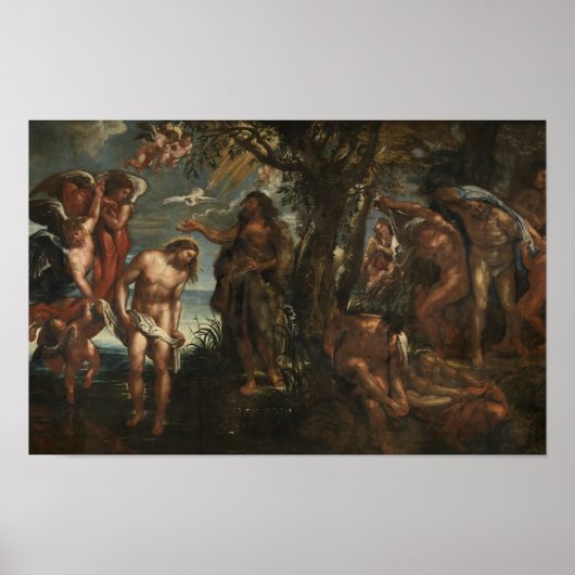 Poster Le baptême du Christ (Devant)