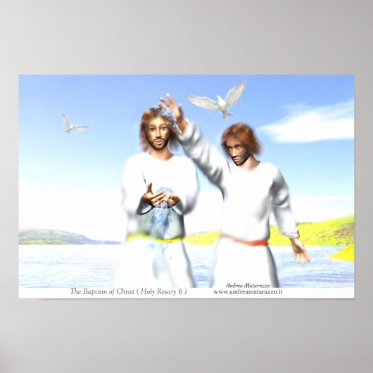 Poster Le baptême du Christ (Devant)