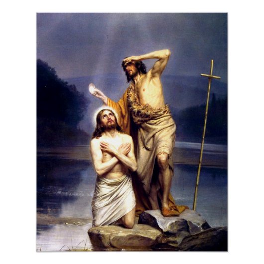 Poster Le baptême du Christ (Devant)