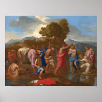 Le baptême du Christ - Nicolas Poussin Art