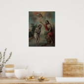 Poster Le baptême du Christ par Nicolás Enríquez (Cuisine)